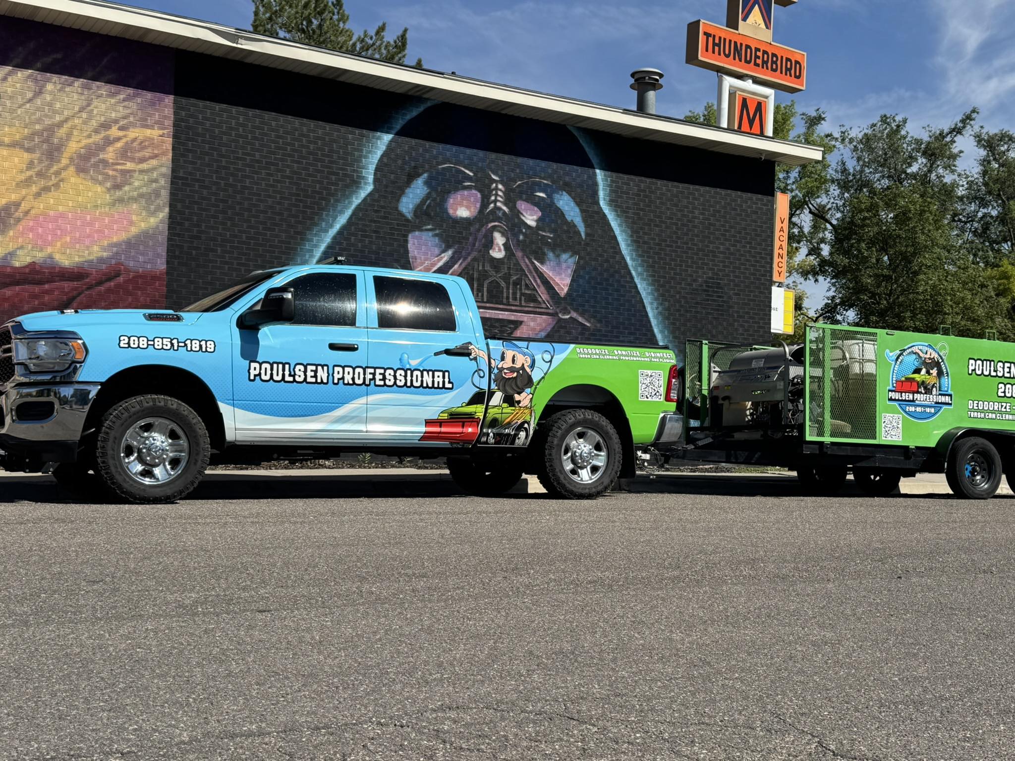 Poulsen Professional truck and hot water wash trailer in Pocatello, Idaho